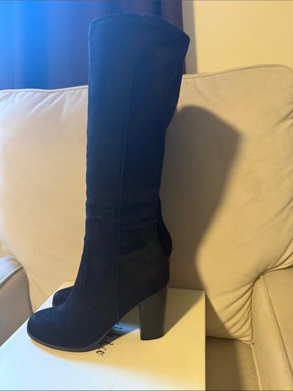 Style & Co. Black Over-the-Knee Suede Boots